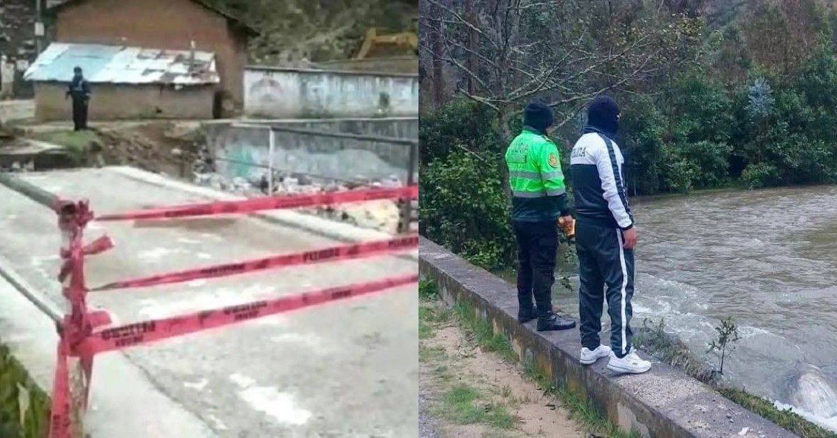 Tragedia en Pasco: Menor de edad figura desaparecida tras caer por puente a caudal del río Huachón