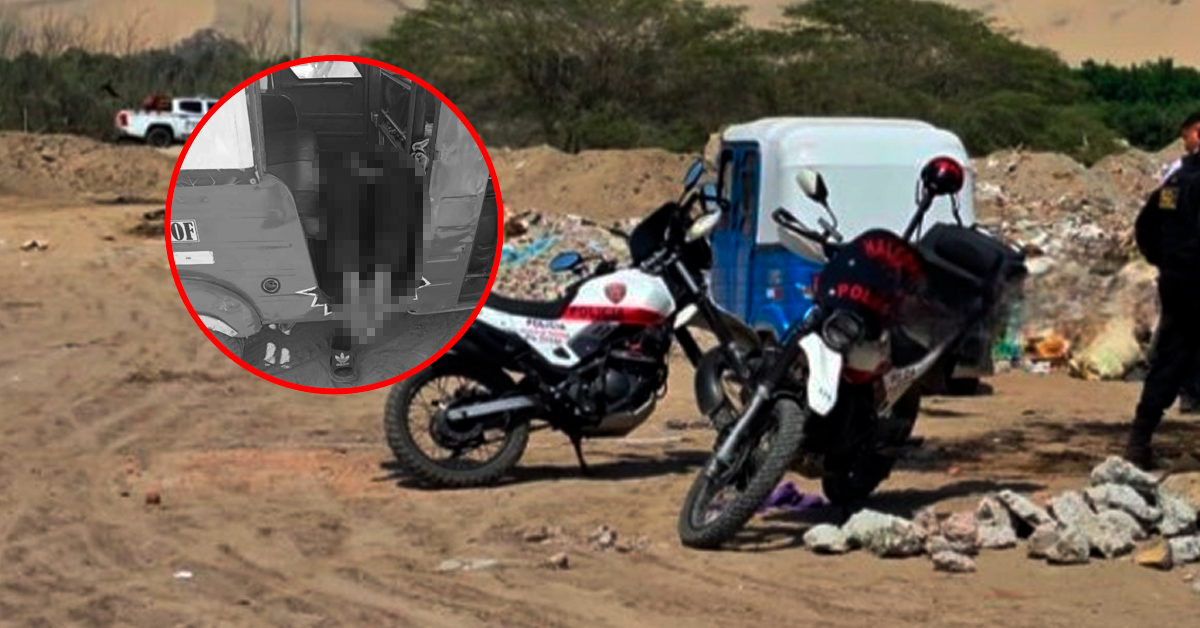 Ica: Hallan a un hombre sin vida dentro de su propia mototaxi en el sector Cachiche