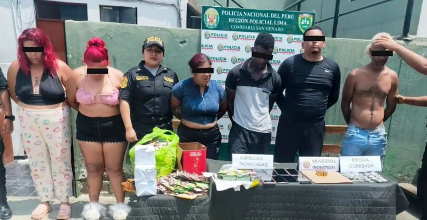 Cae banda criminal extranjera "Los Caribe�os de San Genaro" en Chorrillos.