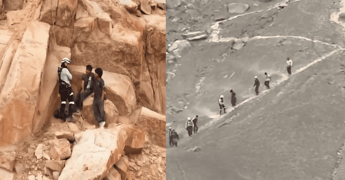 Trujillo: Rescatan a cuatro jóvenes excursionistas que estaban desaparecidos en el cerro Chiputur