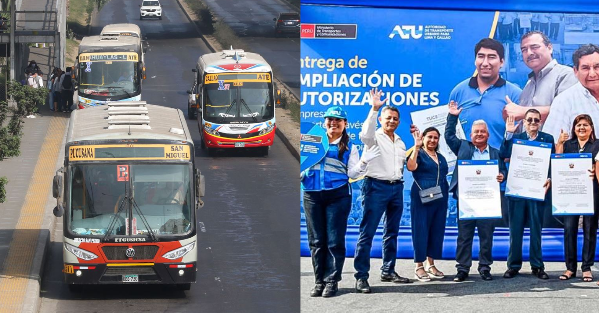 ATU amplía títulos habilitantes a transportistas para incorporar buses a GNV en Lima y Callao