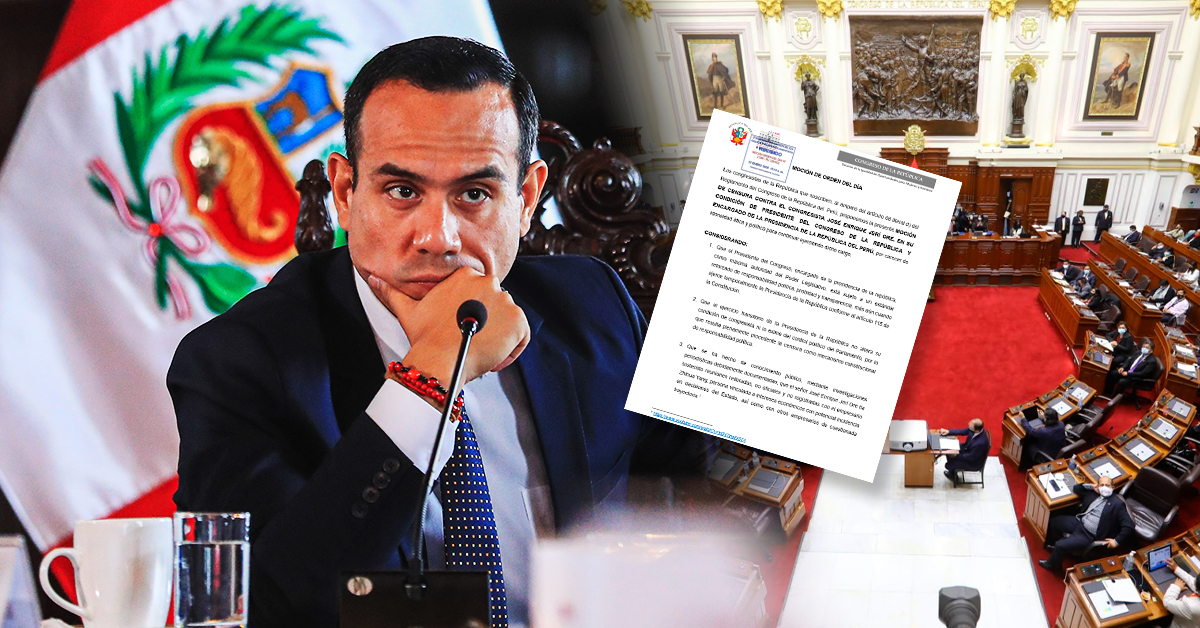 Ya son siete las mociones de censura contra el presidente José Jerí presentadas en el Congreso