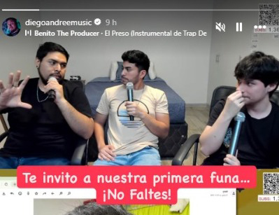 Captura de la story compartida por streamer invitando a su primera 'funa', donde emiti� comentario racista.