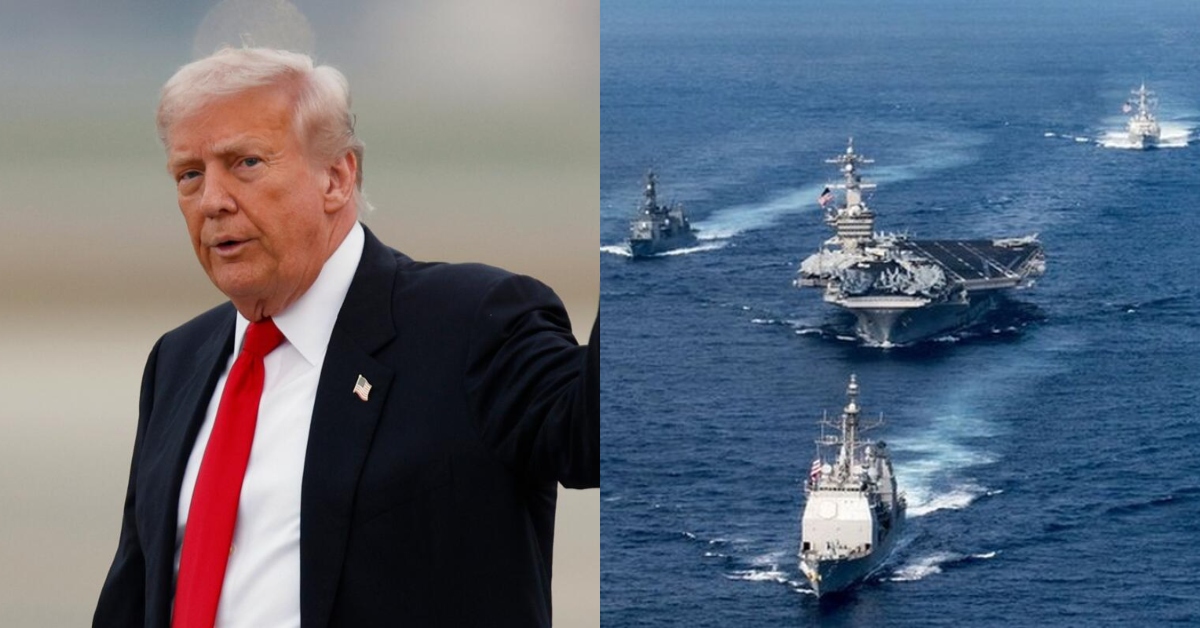 Donald Trump mete presión y anuncia que una "hermosa armada" se dirige hacia Irán