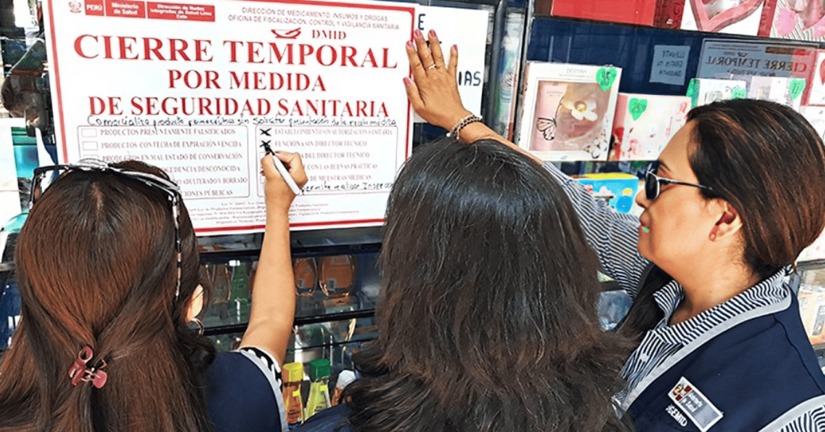 ¡Atención vecinos de El Agustino! Cuatro boticas fueron clausuradas por vender medicamentos vencidos