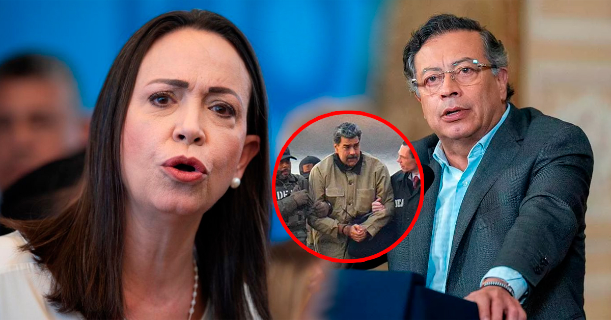 María Corina Machado cuestiona pedido de Gustavo Petro de liberar a Maduro para ser juzgado en Venezuela
