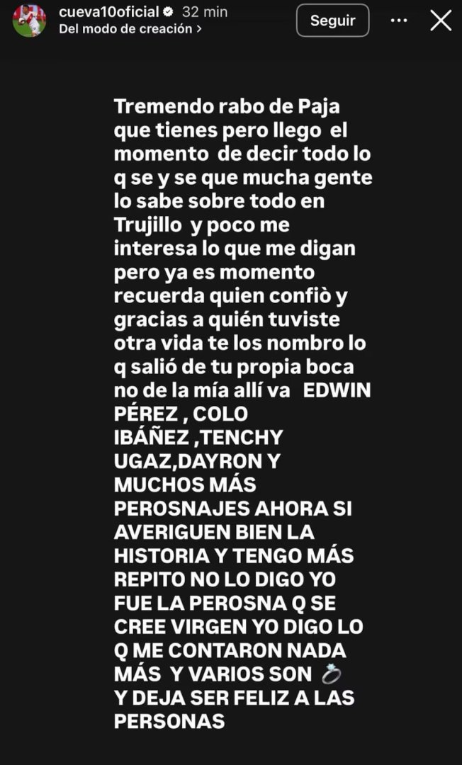 Publicaci�n de Christian Cueva en Instagram