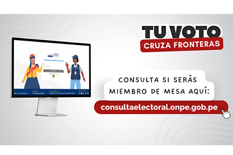Canciller�a y ONPE disponen medidas de sufragio para votantes en el extranjero.
