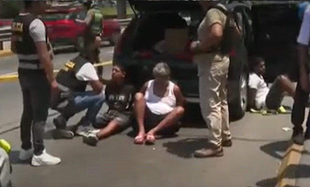 Presuntos ladrones detenidos en San Isidro.