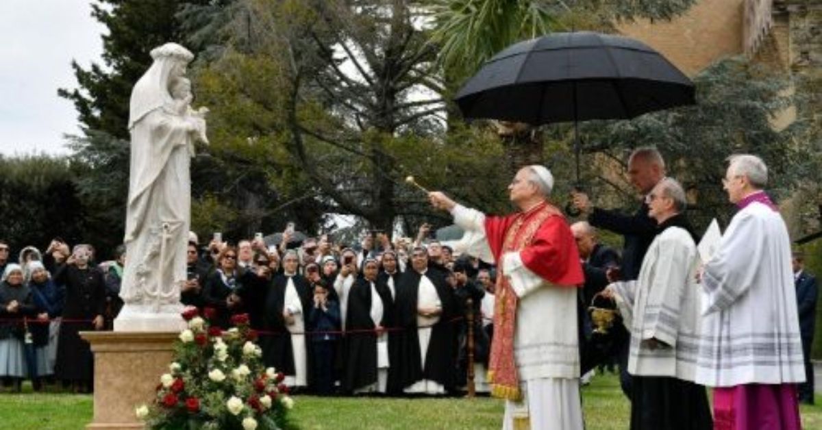 Papa León XIV inauguró estatua de Santa Rosa de Lima