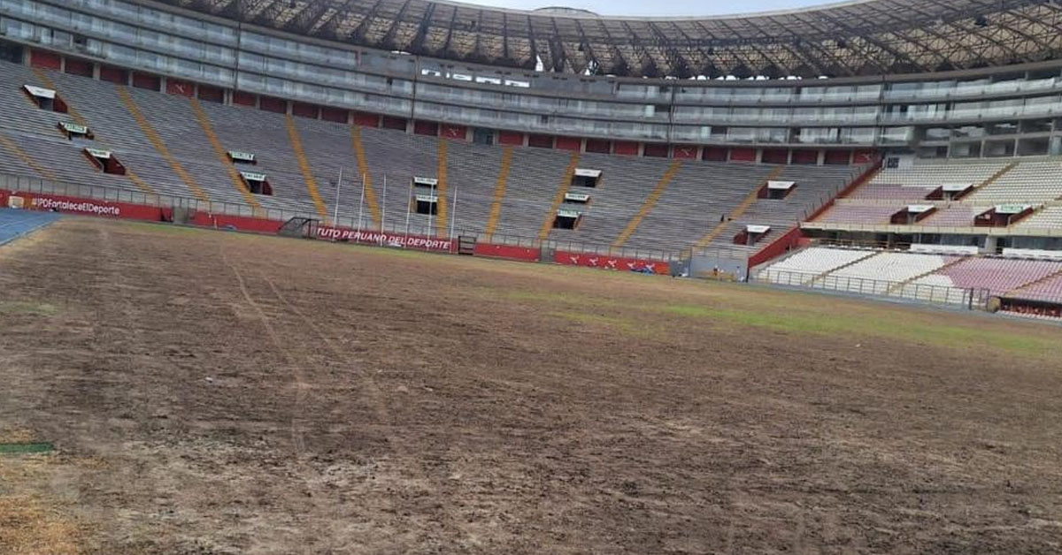Estadio Nacional: IPD continúa con la recuperación del césped para regreso del fútbol a fines de mayo