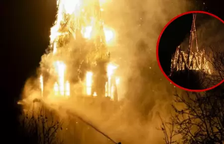 Iglesia de Vondelkerk de Amsterdam qued� completamente calcinada