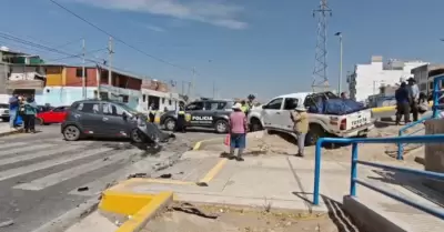 Accidente vehicular en Arequipa