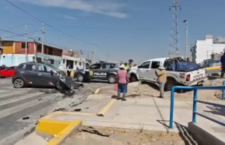 Accidente vehicular en Arequipa