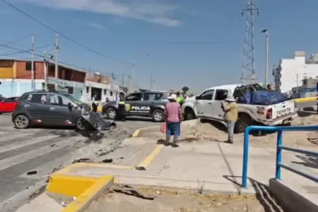 Accidente vehicular en Arequipa