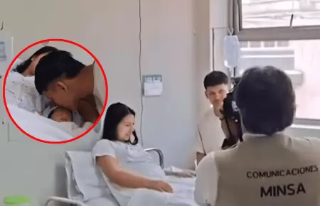 Maternidad de Lima present� a los primeros beb�s nacidos en 2026