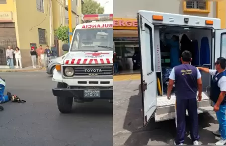 Anciano falleci� tras ser atropellado por motocicleta en Arequipa.