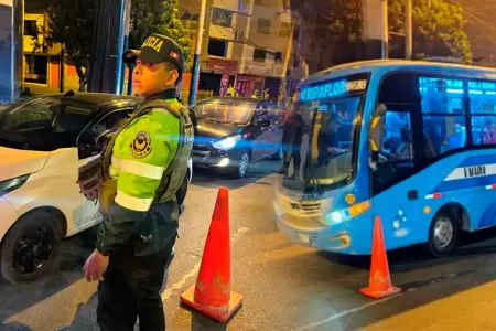 Contin�an operativos de control territorial en Lima Sur y Lima Este.