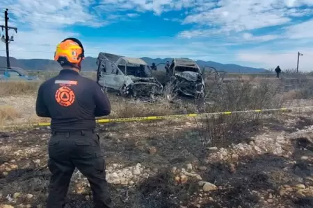 Accidente vehicular en Lampazos.