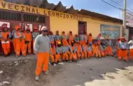 Trabajadores de Leoncio Prado realizan plant�n por incumplimientos laborales y retrasos salariales en obra municipal