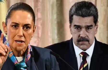 Claudia Sheinbaum y Nicol�s Maduro.