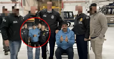 Filtran primeras imágenes de Nicolás Maduro tras ser capturado y trasladado a Estados Unidos