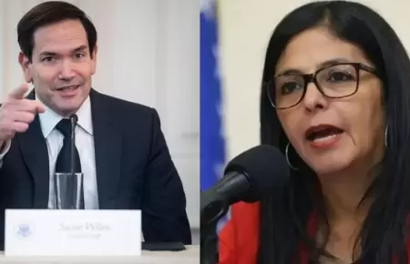 Marco Rubio / Delcy Rodr�guez.