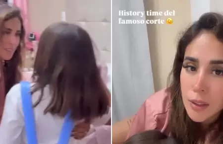 Melissa Paredes reacciona al corte de su hija