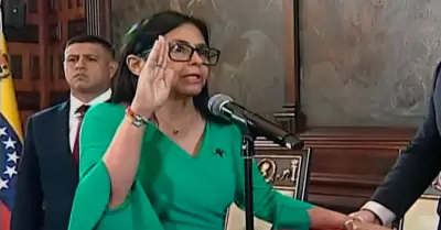 La vicepresidenta ejecutiva asumi� este lunes como nueva mandataria.