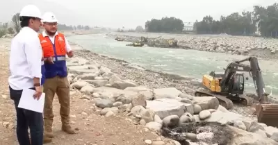 MML realiz� trabajos preventivos en el r�o R�mac.