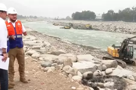 MML realiz� trabajos preventivos en el r�o R�mac.