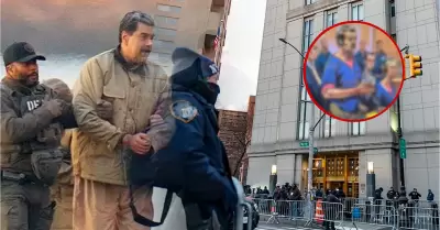 Primeras im�genes de audiencia Maduro y Flores