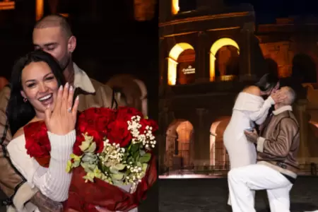 Angie Arizaga y Jota Benz comprometidos