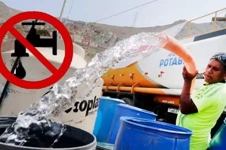 Corte de agua en Lima, el 7 de enero.