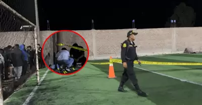 Sicarios acribillan a balazos a dos colectiveros durante partido de f�tbol