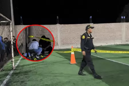 Sicarios acribillan a balazos a dos colectiveros durante partido de f�tbol