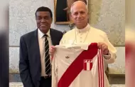 Teófilo Cubillas conoció al Papa León XIV y le entregó camiseta de la Selección Peruana: "¡Feliz de la vida!"