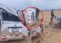 Tr�gico accidente en Tumbes: Despiste de combi deja un fallecido y siete heridos en v�a Panamericana Norte