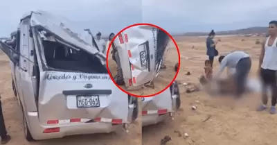 Despiste de combi deja un fallecido y siete heridos en Tumbes