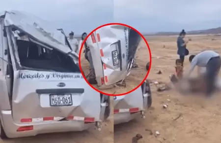 Despiste de combi deja un fallecido y siete heridos en Tumbes