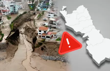 Hasta seis provincias lime�as llegar�an a ser las m�s afectadas.