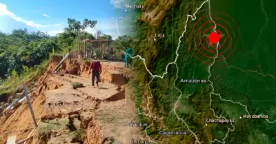 Fuerte sismo de 5.6 remece Amazonas la madrugada del jueves 8 de enero.