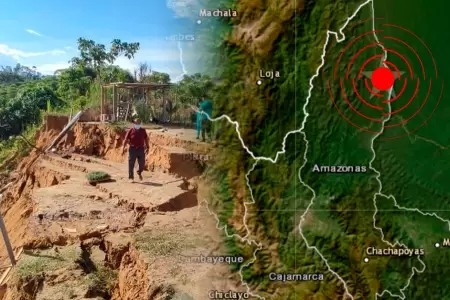 Fuerte sismo de 5.6 remece Amazonas la madrugada del jueves 8 de enero.