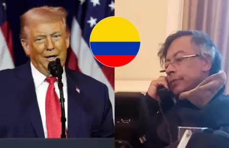 Trump y Petro dialogan tras tensiones entre pa�ses.
