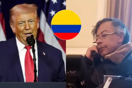 Trump y Petro dialogan tras tensiones entre pa�ses.