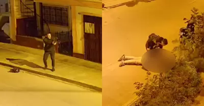 Polic�a de civil abati� a sicario que hab�a disparado a chofer de combi.