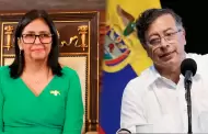 Anuncian visita de Delcy Rodr�guez a Gustavo Petro en Colombia, tras asunci�n como presidenta