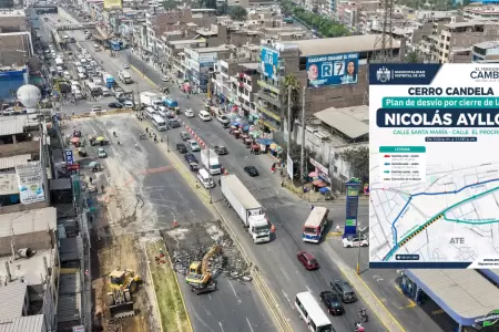 Plan de desv�o ante cierre de tramo en Av, Nicol�s Ayll�n