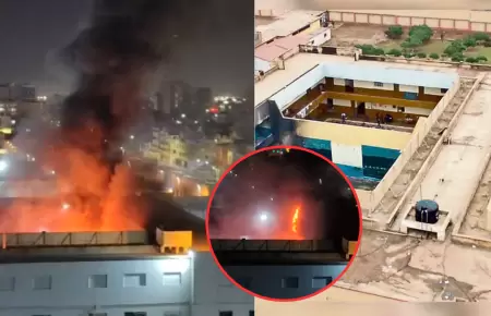 San Miguel: se reporta incendio de gran magnitud en Maranguita.