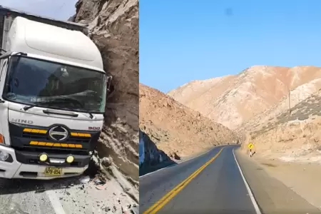 Chofer muere al saltar de un cami�n en marcha en Quebrada del Toro, Arequipa.